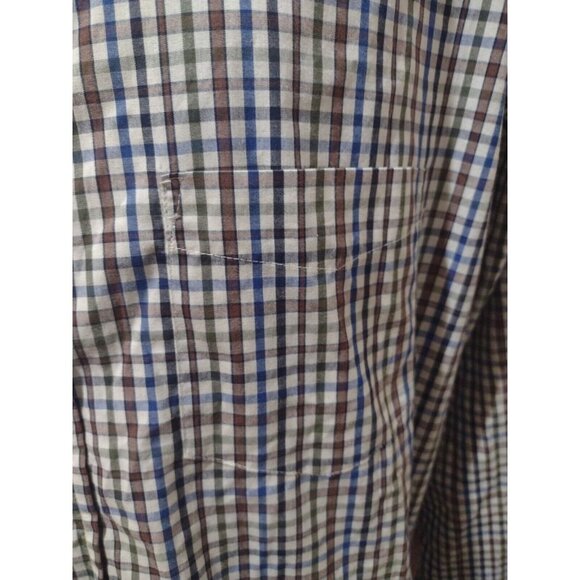 NWT New Saddlebred MultiColor Cotton Polyester Long Sleeve Button Shirt 2XL - Picture 5 of 11